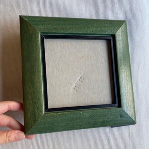 Vintage Green Oak Wooden Picture Frame 5”x5” Photo Frame